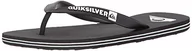 Klapki i japonki męskie - Quiksilver Molokai, męskie klapki, Czarny czarny biały, 39.5 EU - miniaturka - grafika 1