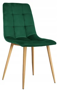 Krzesło Welurowe Tapicerowane Velvet Kuchenne Stylowe Trwałe Loft - Krzesła - miniaturka - grafika 1