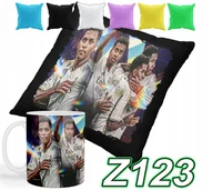 Gadżety dla niej i dla niego - ZESTAW KUBEK + POSZEWKA Z NADRUKIEM RODRYGO REAL MADRYT PIŁKARZ+IMIĘ - miniaturka - grafika 1