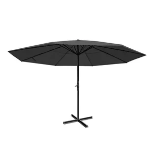 Parasol Meran Pro, parasol gastronomiczny bez falbany Ø 5m poliester/aluminium 28kg ~ antracyt bez stojaka - Parasole ogrodowe Parasol Meran Pro, parasol gastronomiczny bez falbany Ø 5m poliester/aluminium 28kg ~ antracyt bez stojaka - Parasole ogrodowe - miniaturka - grafika 1