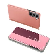 Etui i futerały do telefonów - Clear View Case futerał etui z klapką Samsung Galaxy S22+ (S22 Plus) różowy - miniaturka - grafika 1