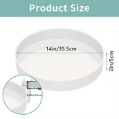 Inne - Oversize stół z żywicy formy 14 Cal okrągłe silikonowe formy z żywicy epoksydowej na stół rzeczny, DIY rzemiosło, deska do krojenia, dekoracja stołu - miniaturka - grafika 1