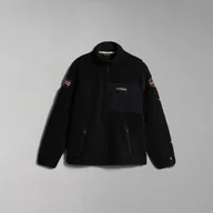 Bluzy męskie - Męska BLUZA POLAROWA NAPAPIJRI YUPIK FZ 3 BLACK 041 NP0A4GNT0411 – Czarny - miniaturka - grafika 1