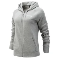 Bluzy sportowe damskie - Bluza New Balance WJ03806AG - szara - miniaturka - grafika 1