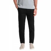 Spodnie męskie - Męskie spodnie chino z delikatną teksturą czarne V5 OM-PACP-0188 L - miniaturka - grafika 1