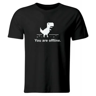 GiTees, Koszulka męska, You Are Offline, Czarna, rozmiar XXL - Koszulki męskie - miniaturka - grafika 1
