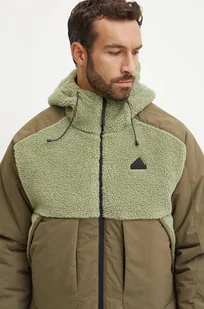 adidas kurtka City Escape męska kolor zielony zimowa oversize IZ4661 - Kurtki męskie - miniaturka - grafika 1