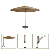 Parasole ogrodowe - The Living Store Parasol ogrodowy z przenośną podstawą - taupe - Parasol Ogrodowy - miniaturka - grafika 1