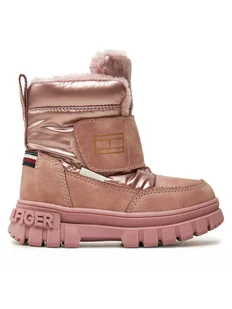 Tommy Hilfiger Śniegowce T1A5-33607-1492 M Różowy - Buty dla dziewczynek - miniaturka - grafika 1
