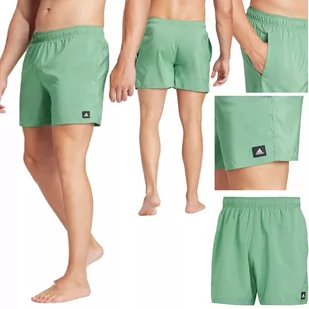 KROTKIE SPODENKI MESKIE ADIDAS SOLID CLX SPODENKI KAPIELOWE ZIELONY L - Spodenki męskie - miniaturka - grafika 1