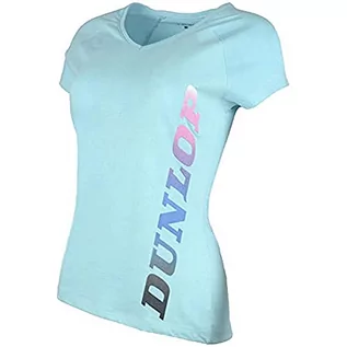 Koszulki i topy damskie - Dunlop Damska koszulka 72253-M Essential Line, Aqua, M 72253-M - grafika 1