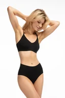 Majtki damskie - Figi Infinity Maxi Czarne (Rozmiar M) - miniaturka - grafika 1
