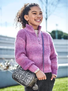 Mayoral Sweter 7307 Fioletowy Regular Fit - Swetry dla chłopców - miniaturka - grafika 1