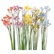 Sztuczne kwiaty - Trawa Dekoracyjna Niebieska Do Wazonu- 3 Pędy - miniaturka - grafika 1