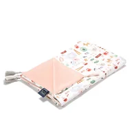 Koce i narzuty dla dzieci - LA MILLOU LEKKI KOCYK- L - FRENCH RIVIERA GIRL - POWDER PINK VELVET - miniaturka - grafika 1
