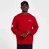 Koszulki męskie - New Era Męska koszulka Ne Script Crew SCA, czerwona, XS - miniaturka - grafika 1