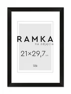 Ramki na zdjęcia - Ramka na zdjęcia A4 21x29,7 cm Czarna - miniaturka - grafika 1