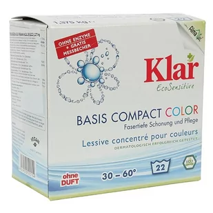 KLAR (środki czystości) Proszek do prania kolor eco 1,375 kg - klar BP-4019555100154 - Środki do prania - miniaturka - grafika 1