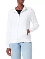 Bluzy damskie - HRM Damska bluza z kapturem 1002, biała, regularna - miniaturka - grafika 1