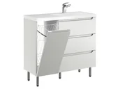 Szafki łazienkowe - Szafka Stojąca Z Umywalką ETH 90 cm K Prawa - Kaszmir Mat - miniaturka - grafika 1