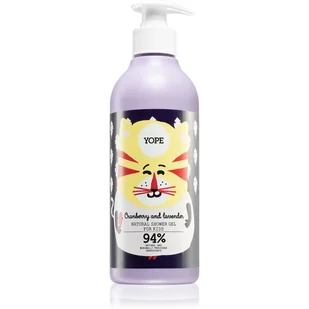 Yope Cranberry & Lavender intensywnie nawilżający żel pod prysznic dla dzieci 400 ml - Kosmetyki kąpielowe dla dzieci - miniaturka - grafika 1
