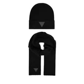 Czapki damskie - Zestaw Szalik i Czapka Guess GFBOXM P6103 Czarny - miniaturka - grafika 1