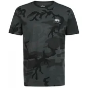 Odzież taktyczna i umundurowanie - Alpha Industries Small Logo Camo Basic 188505C 125 - Black Camo  L - miniaturka - grafika 1