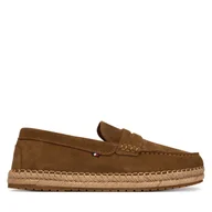 Espadryle męskie - Espadryle Tommy Hilfiger Flexible Hilfiger Sde Espadrille FM0FM05794 Brązowy - miniaturka - grafika 1