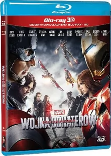 GALAPAGOS Kapitan Ameryka: Wojna bohaterów 3D (2BD) - Filmy przygodowe Blu-Ray - miniaturka - grafika 1