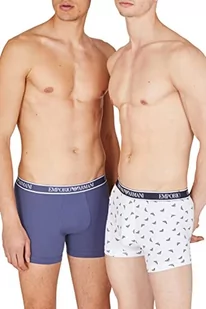 Emporio Armani mężczyźni Emporio Armani Mężczyźni 3-pak Core pasek z logo Boxer Bokserki, Granatowy/Pr.White/Denim, XL - Paski - miniaturka - grafika 1
