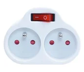 Inne akcesoria audio-wideo - RUM-LUX RUM-LUX Rozgałęźnik Z-8 z uziemieniem i z wyłącznikiem 2-gniazdowy RUM-LUX - miniaturka - grafika 1