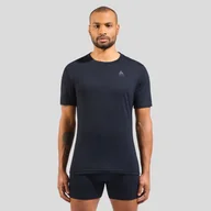 Koszulki męskie - Koszulka męska ODLO Merino 160 BL Top - 100% wełna merino, krótki rękaw - miniaturka - grafika 1