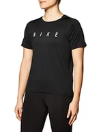 Koszulki i topy damskie - Nike Run Dvn Miler t-shirt damski czarny/odblaskowy srebrny S - miniaturka - grafika 1