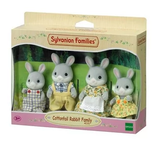 Sylvanian Families Rodzina szarych królików - Figurki dla dzieci - miniaturka - grafika 1