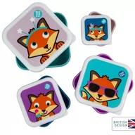 Lunch boxy - Tum Tum Pojemniki Na Żywność Lis 4 szt - miniaturka - grafika 1