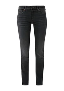 Q/S by s.Oliver Damskie spodnie jeansowe długie, szare, W40 / L32, szary, 40W / 32L - Spodnie damskie - miniaturka - grafika 1