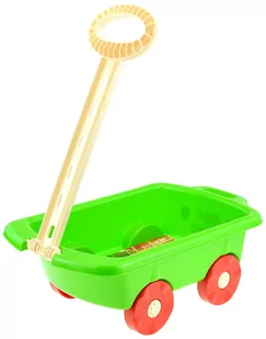 Wózek do piasku z rączką do ciągnięcia taczka Różowy Produkt PL - Zabawki do piasku - miniaturka - grafika 1