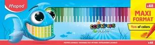 Flamastry Color Peps Ocean 48szt. maxi MAPED - Flamastry - miniaturka - grafika 1