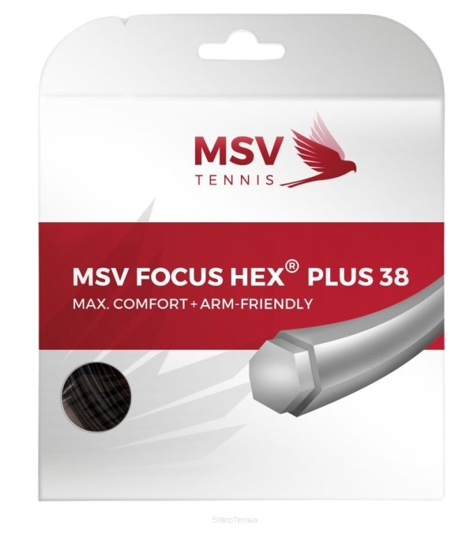 MSV Zestaw strun Focus HEX Plus 38, czarny, 12 m 7056-1,25 mm