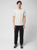 Spodnie męskie - Męskie jeansy carrot Outhorn OTHWSS24TTROM635 - czarne - miniaturka - grafika 1