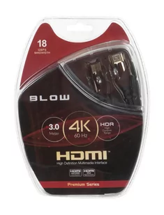 BLOW Kabel HDMI HDMI 3m Czarny 92-641# - Kable - miniaturka - grafika 1