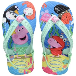 Havaianas Baby Peppa Pig, Lavender Blue, UK child 6.5 - Buty dla dziewczynek - miniaturka - grafika 1