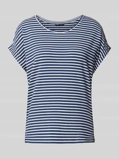 T-Shirt o kroju comfort fit z wywijanymi rękawami model ‘MOSTER’ - Koszulki i topy damskie - miniaturka - grafika 1
