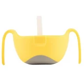 Miseczki i talerzyki dla dzieci - B.Box Miseczka ze słomką 12m+ : Kolor - Żółty - miniaturka - grafika 1