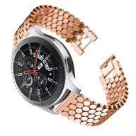 Akcesoria do smartwatchy - Opaska Pasek Bransoleta Metal Dots Samsung Watch 46Mm 3 45Mm Gear S3 Huawei Watch Gt Gt2 2E Pro Gt3 Amazfit Gtr 2 2E Garmin Venu 2 Vivoavtive 4 Rose.. - miniaturka - grafika 1