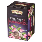 Herbata - Big-Active herbata czarna Earl Grey i płatki róży (20 torebek x 2g) 20g - miniaturka - grafika 1
