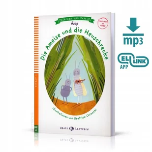 Die Ameise und die Heuschrecke + Video MultiROM. Erste ELI Lekturen. Poziom A0 - Książki do nauki języka niemieckiego - miniaturka - grafika 1