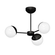Lampy sufitowe - Luminex Lampa wisząca Sphere 8865 lampa sufitowa żyrandol 3x60W E27 czarna - miniaturka - grafika 1