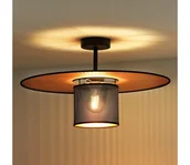 Lampy sufitowe - Duolla - Żyrandol natynkowy TOKYO SHINY 1xE27/15W/230V śr. 50 cm czarny/miedziany - miniaturka - grafika 1