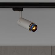Lampy sufitowe - Lampa Exhaust Track Szara z paloną stalą - miniaturka - grafika 1